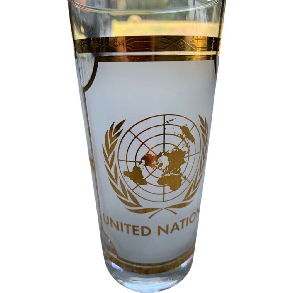 United Nations Drinking Glass by Culver